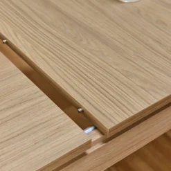 Table à manger rectangulaire extensible décor bois 8 à 10 personnes Simon