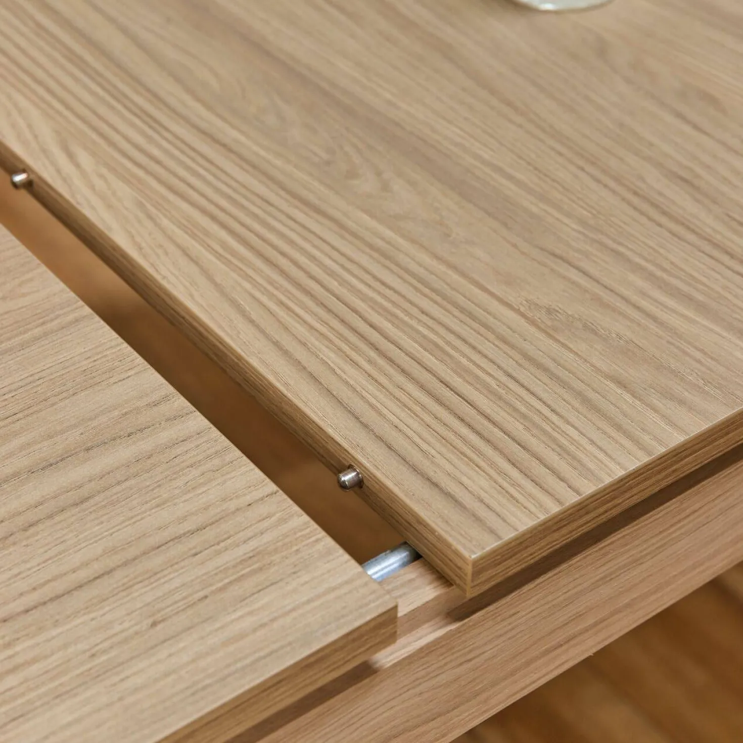 Table à manger rectangulaire extensible décor bois 8 à 10 personnes Simon
