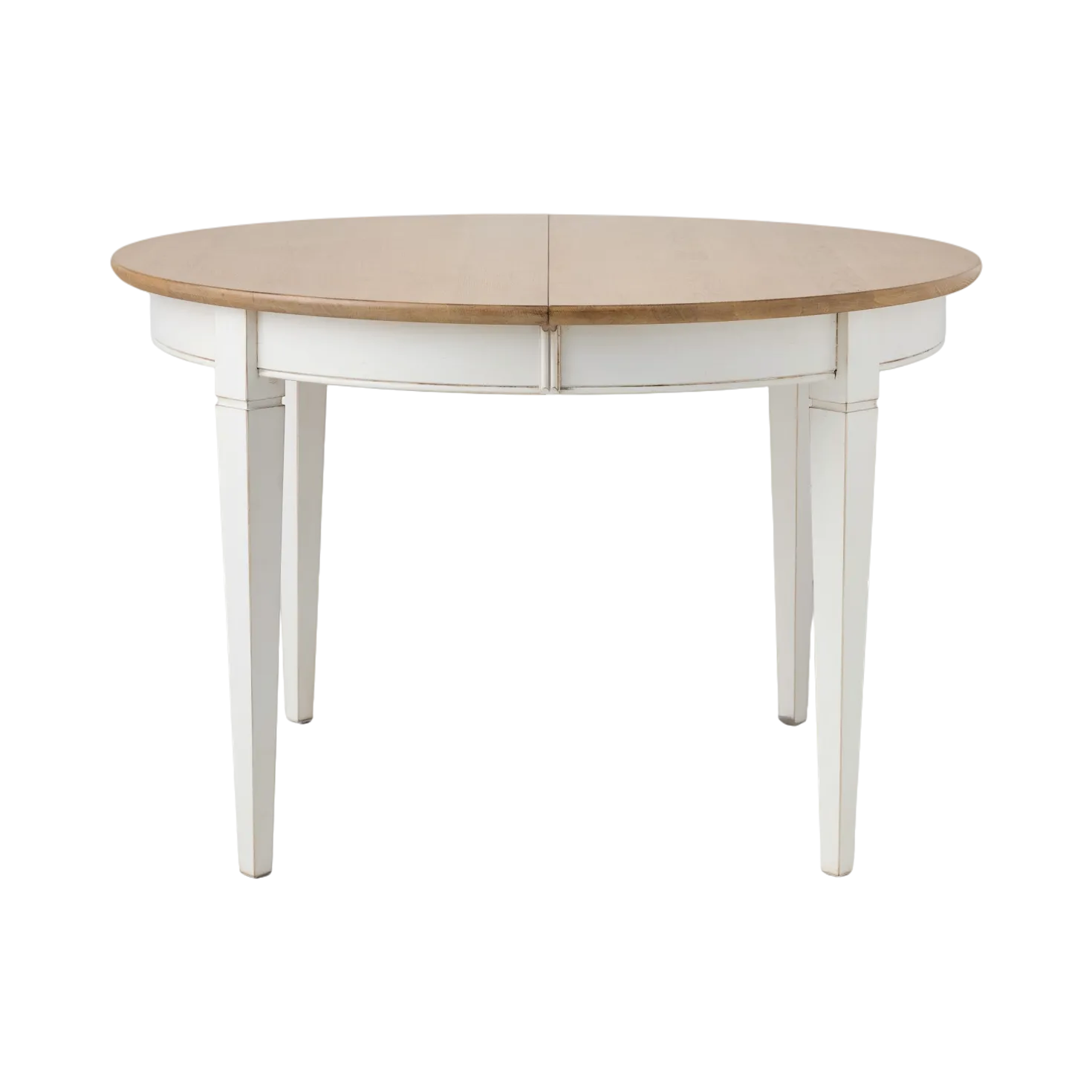 Table à manger ronde extensible bois massif 4 à 8 personnes Embellie