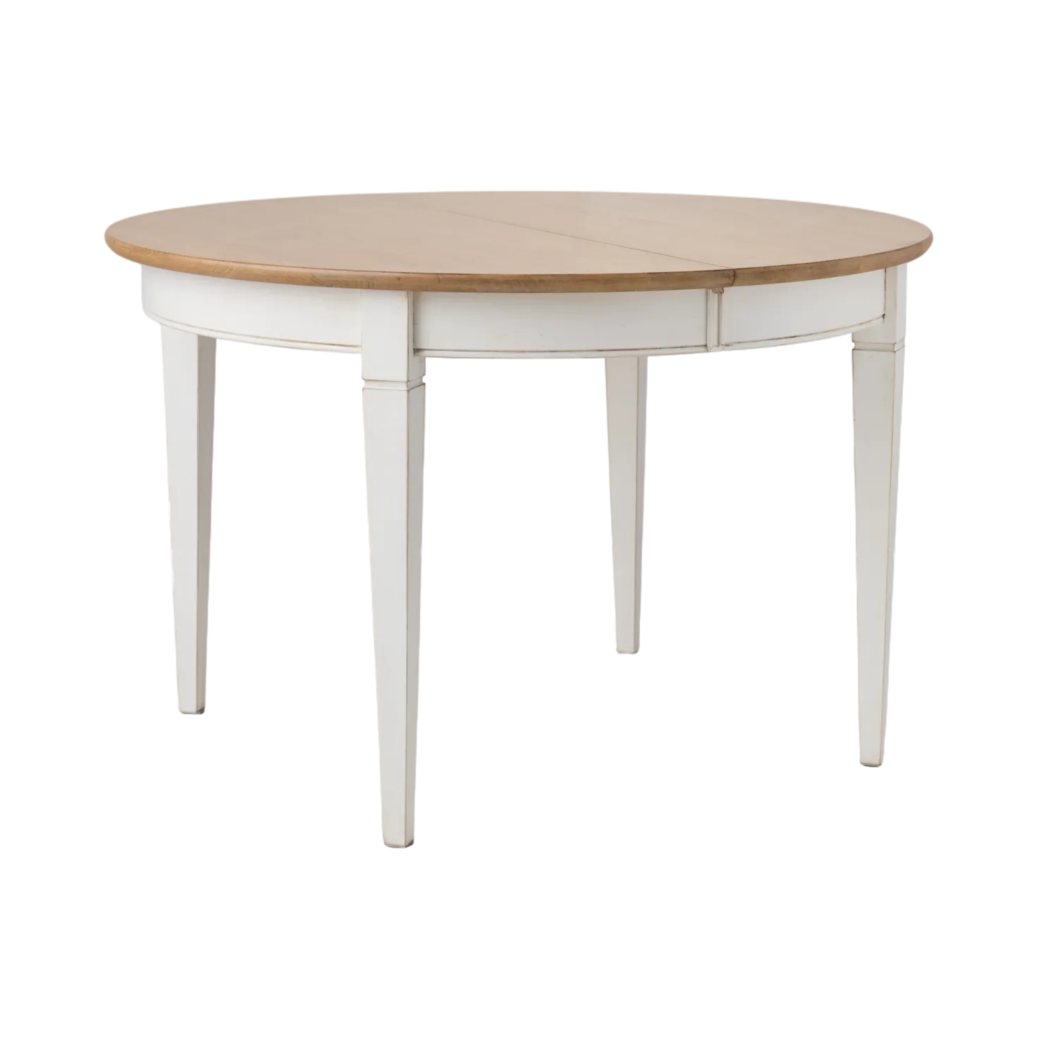 Table à manger ronde extensible bois massif 4 à 8 personnes Embellie