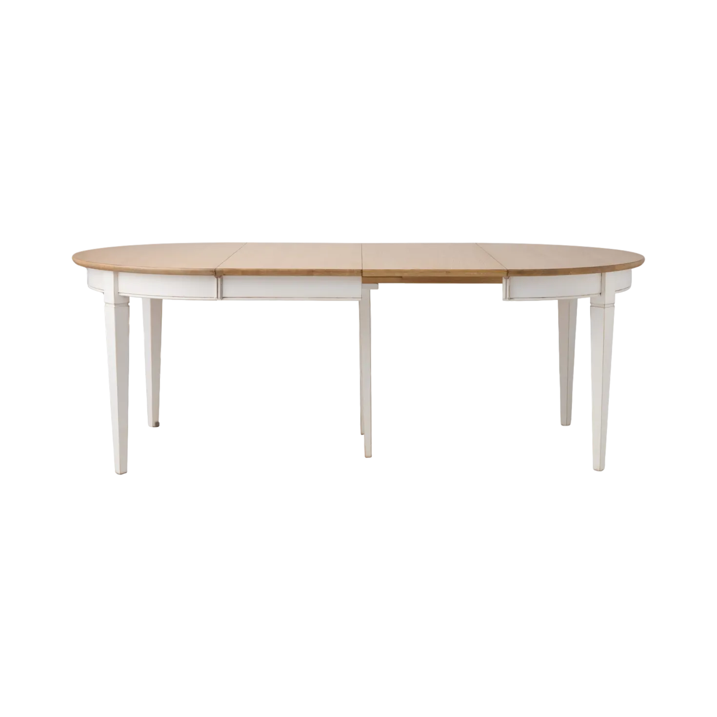 Table à manger ronde extensible bois massif 4 à 8 personnes Embellie