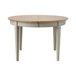 Table à manger ronde extensible bois massif 4 à 8 personnes Embellie