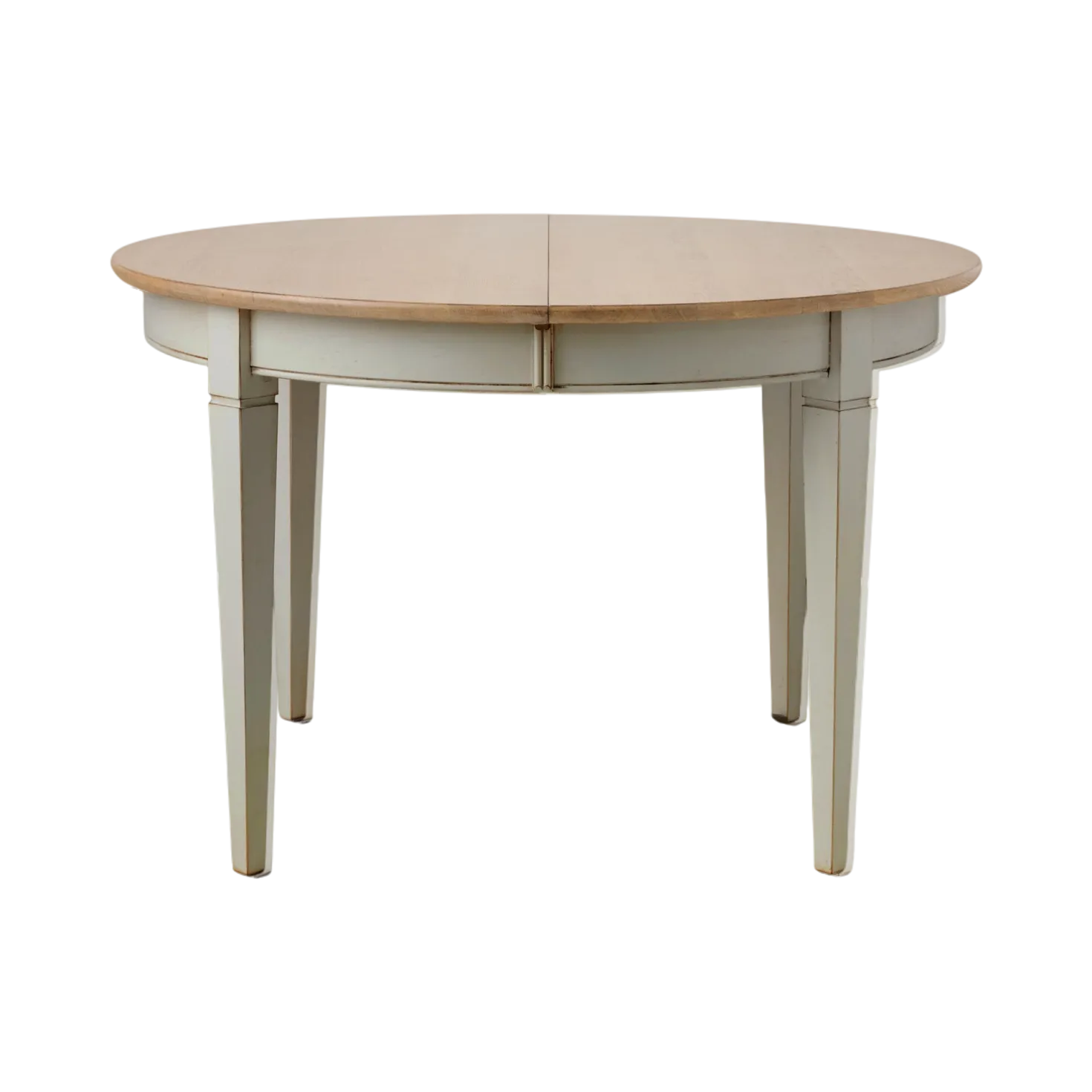 Table à manger ronde extensible bois massif 4 à 8 personnes Embellie