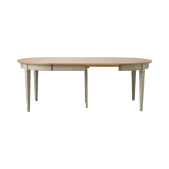 Table à manger ronde extensible bois massif 4 à 8 personnes Embellie