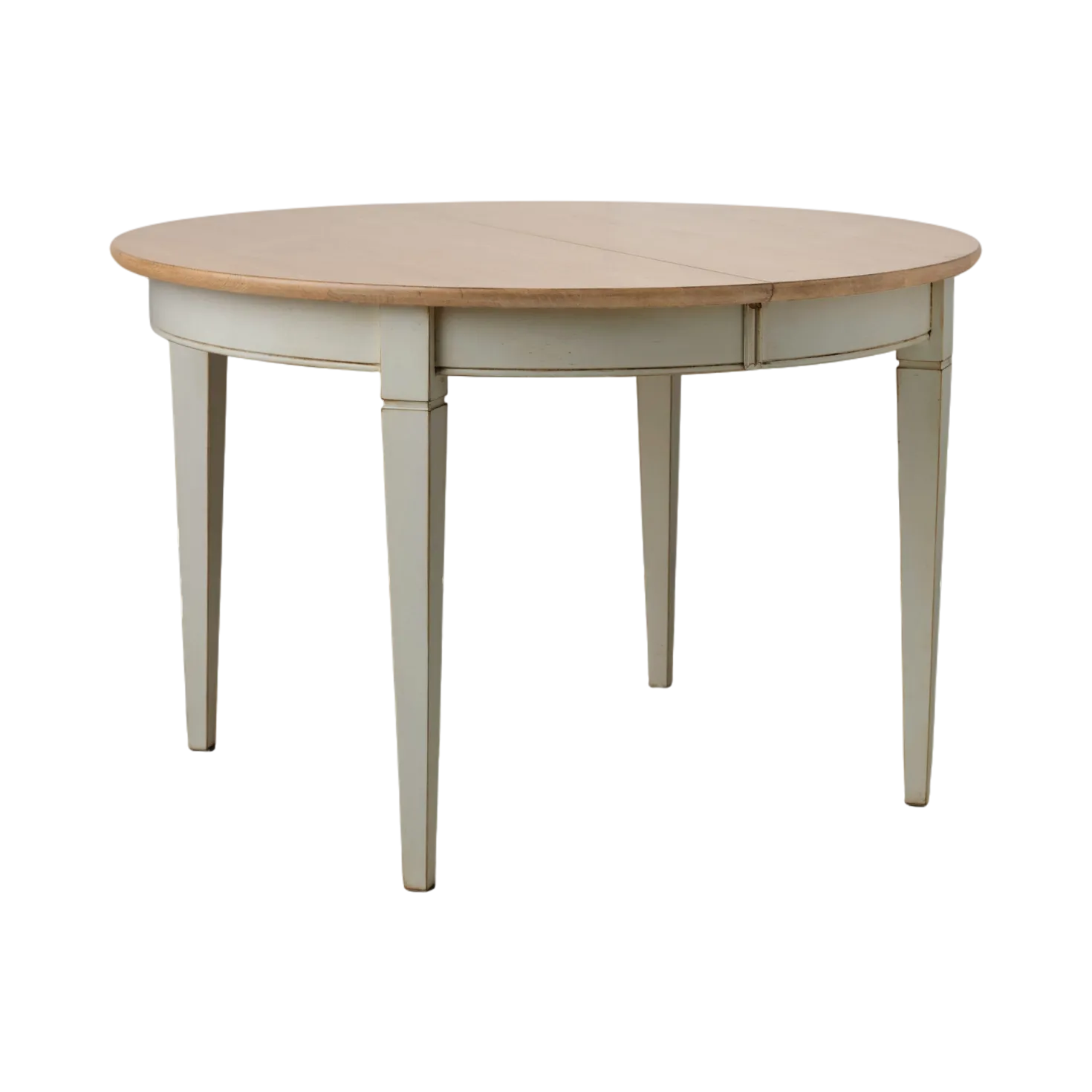 Table à manger ronde extensible bois massif 4 à 8 personnes Embellie