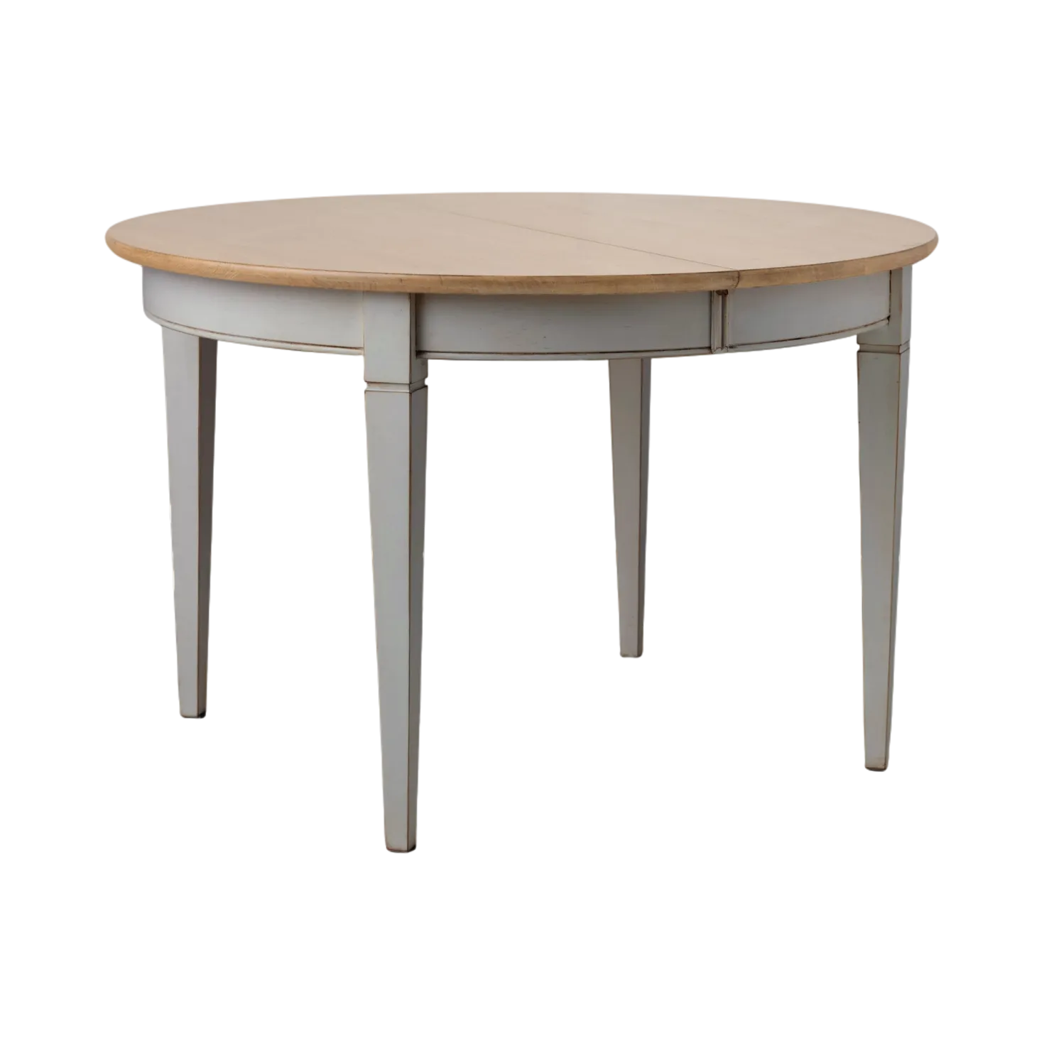Table à manger ronde extensible bois massif 4 à 8 personnes Embellie