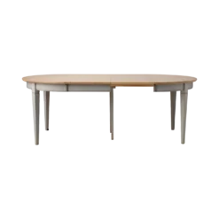 Table à manger ronde extensible bois massif 4 à 8 personnes Embellie