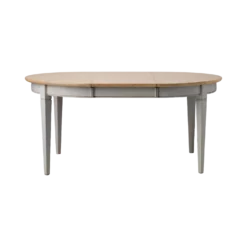Table à manger ronde extensible bois massif 4 à 8 personnes Embellie