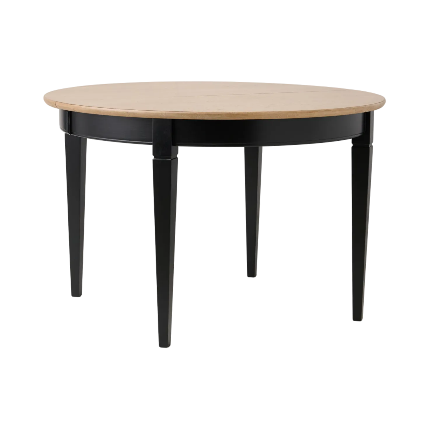 Table à manger ronde extensible bois massif 4 à 8 personnes Embellie