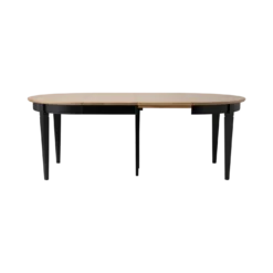 Table à manger ronde extensible bois massif 4 à 8 personnes Embellie