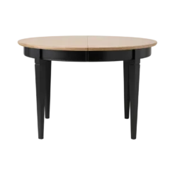 Table à manger ronde extensible bois massif 4 à 8 personnes Embellie
