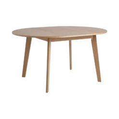 Table à manger ronde extensible bois 4 à 6 personnes Agatha
