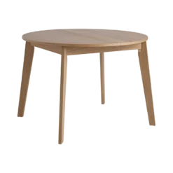 Table à manger ronde extensible bois 4 à 6 personnes Agatha