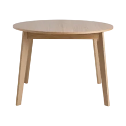 Table à manger ronde extensible bois 4 à 6 personnes Agatha