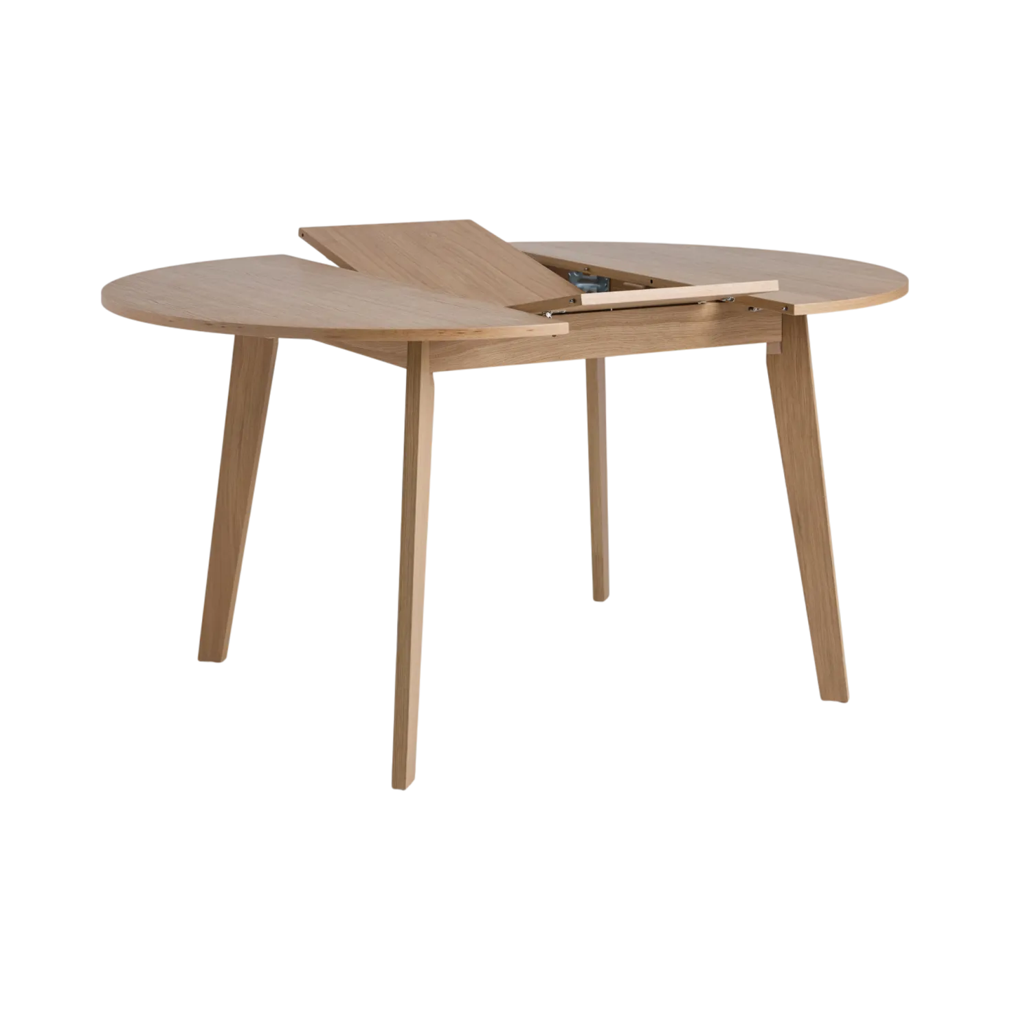 Table à manger ronde extensible bois 4 à 6 personnes Agatha