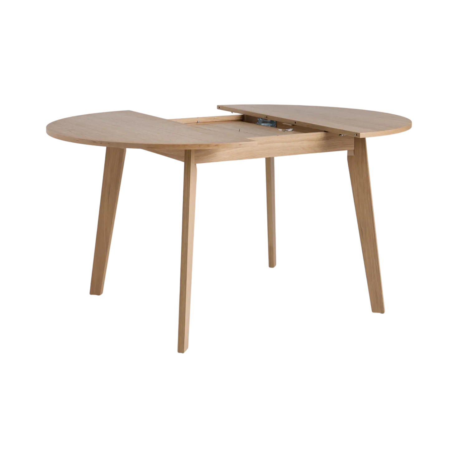 Table à manger ronde extensible bois 4 à 6 personnes Agatha