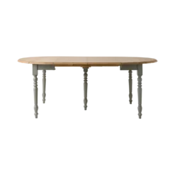 Table à manger à volets extensible bois massif 4 à 8 personnes Embellie