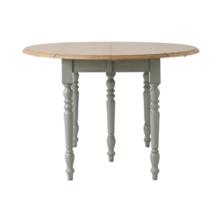 Table à manger à volets extensible bois massif 4 à 8 personnes Embellie