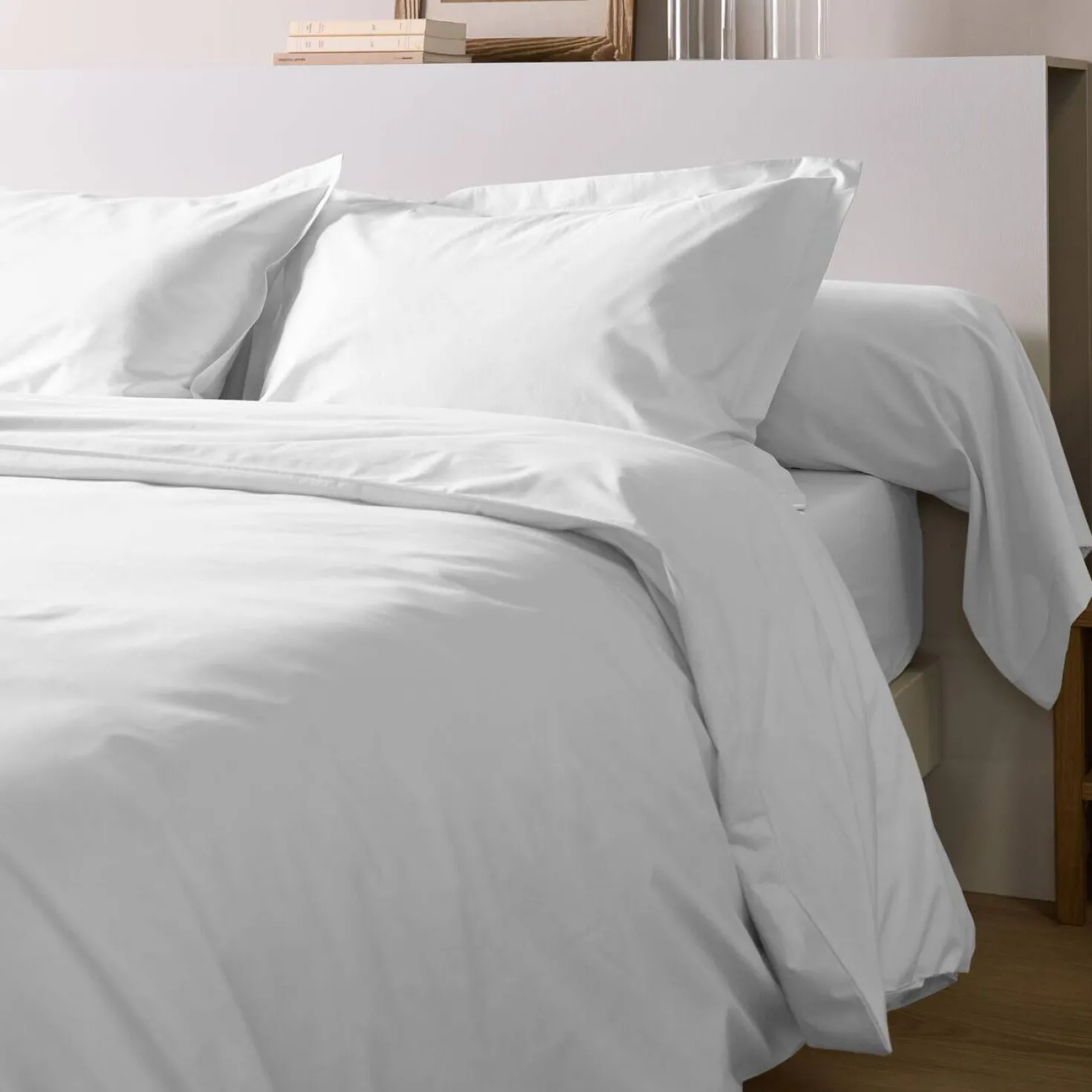 Taie de traversin percale bio Elise