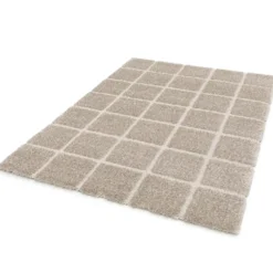Tapis à carreaux Brune