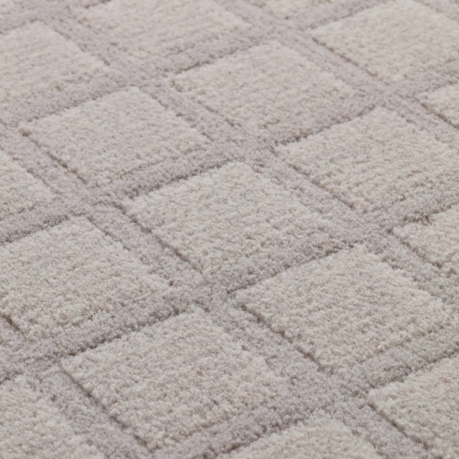 Tapis à carreaux en laine Orietta