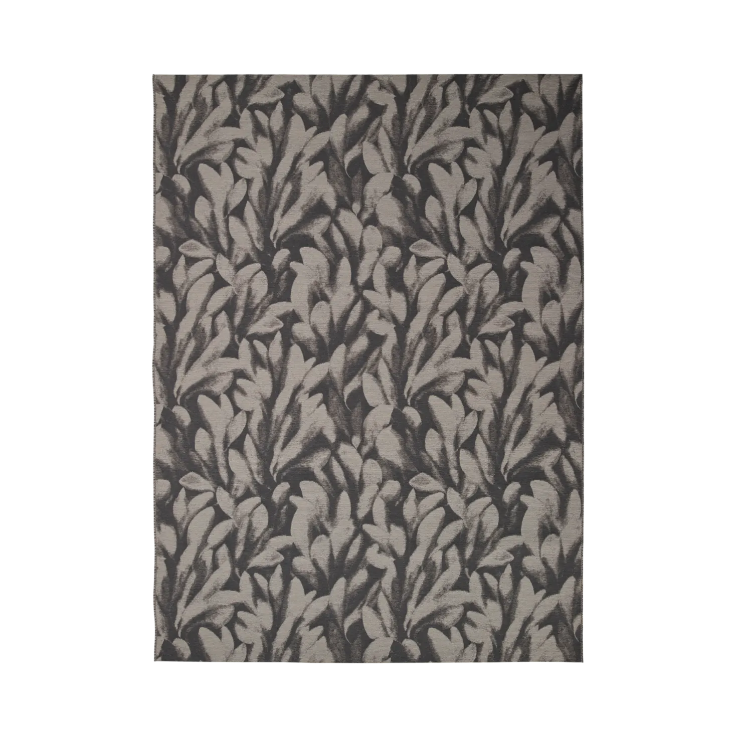 Tapis laine motif végétal Plantain