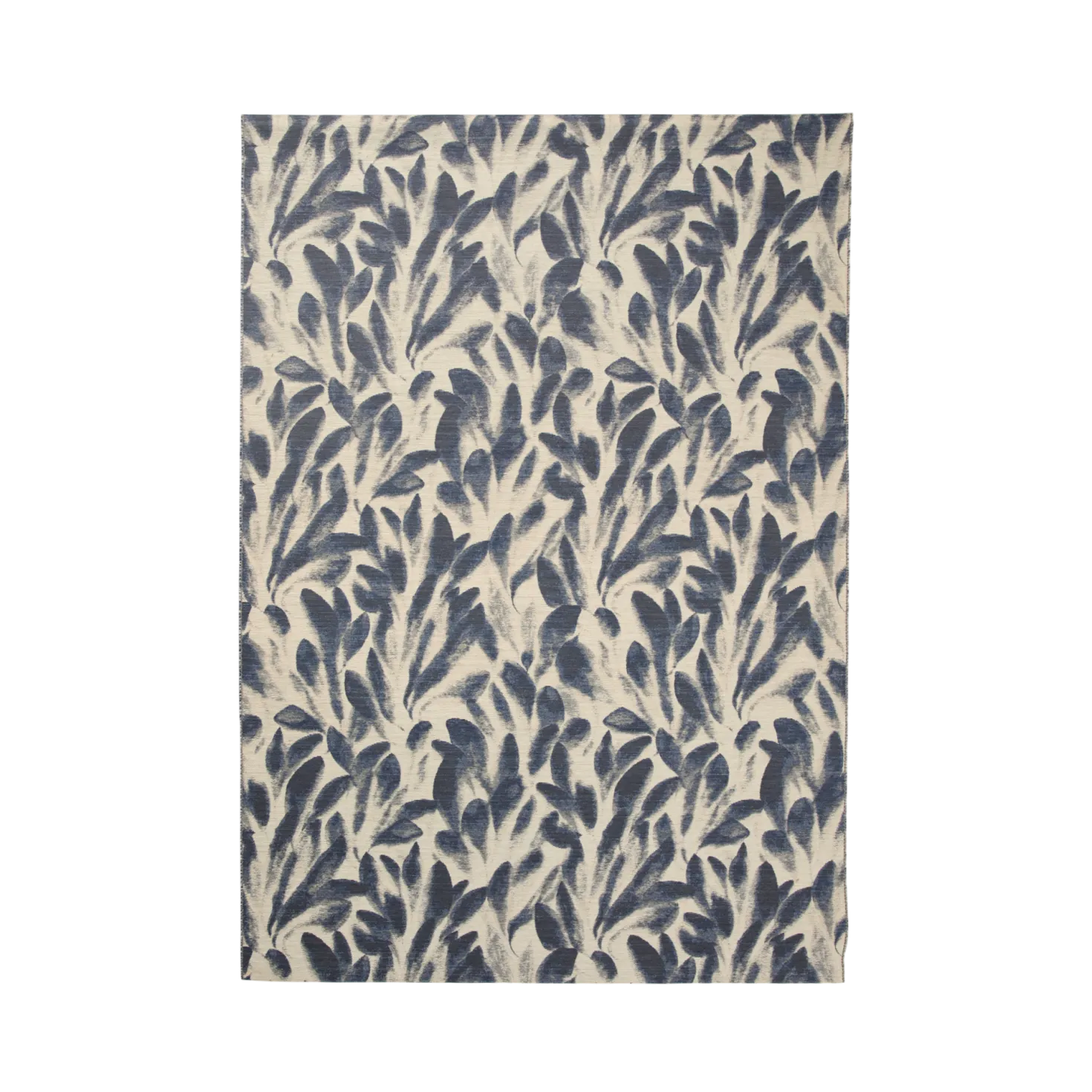 Tapis laine motif végétal Plantain