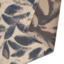 Tapis laine motif végétal Plantain