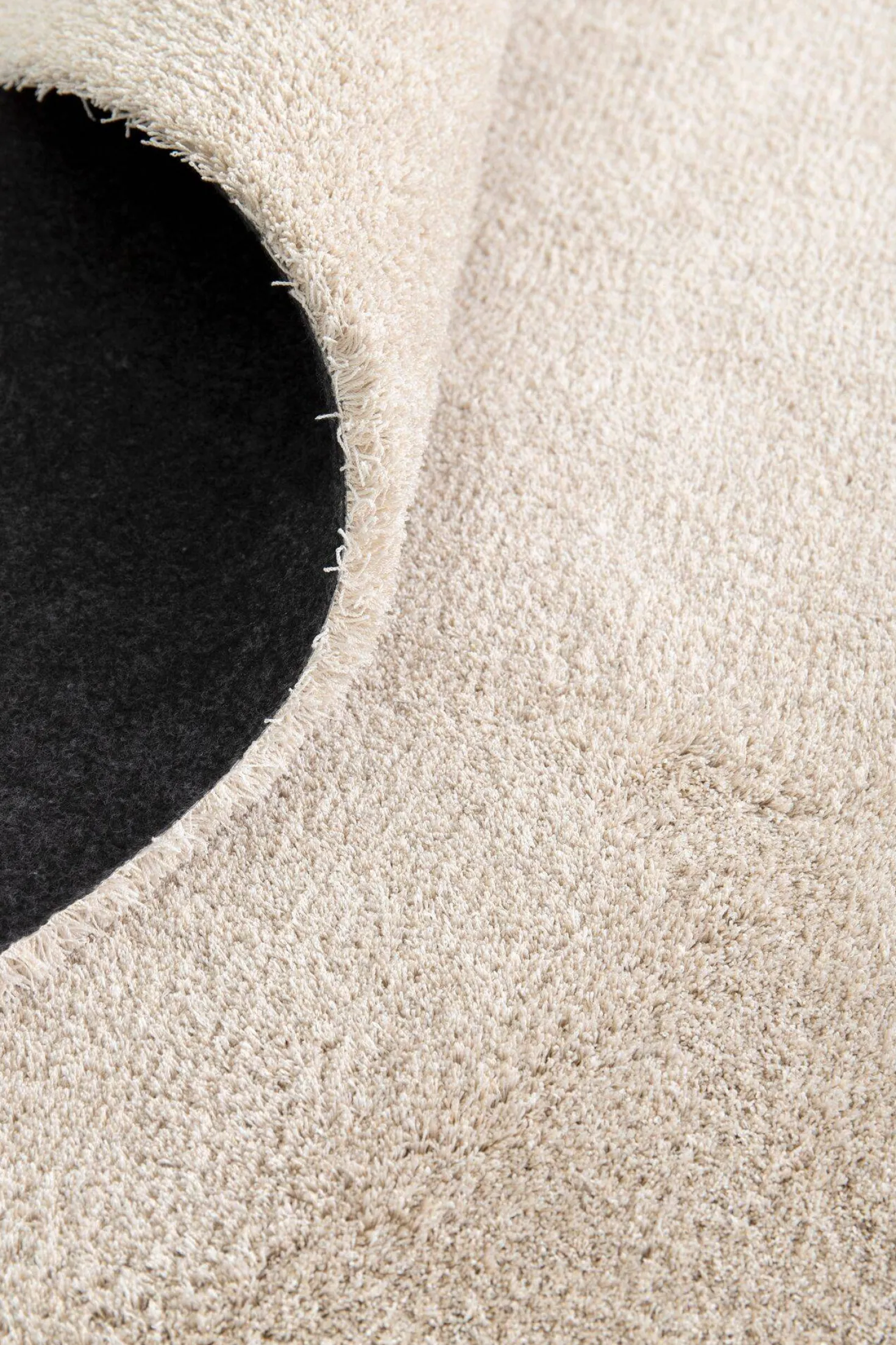 Tapis polyester recyclé uni Bao
