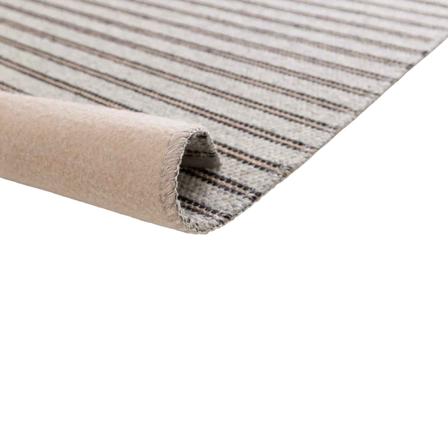 Tapis rayures laine et jute Blandine