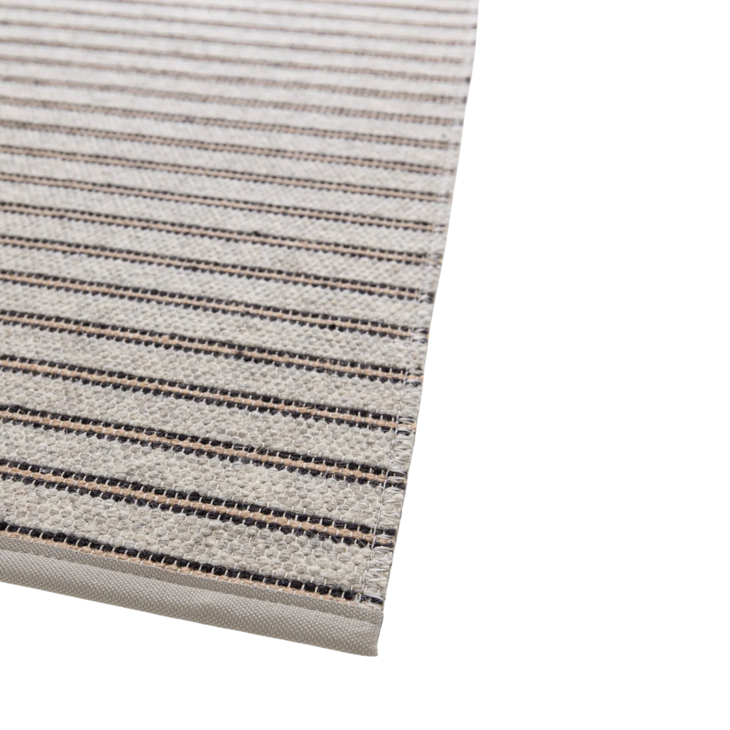 Tapis rayures laine et jute Blandine