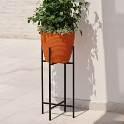 TERAPLAST Support métallique pour pot 77cm IRON