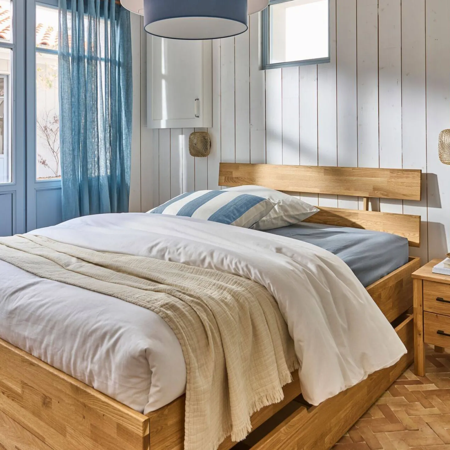 TOISON D'OR Plaid gaze de coton 125 x 180 cm Brehat