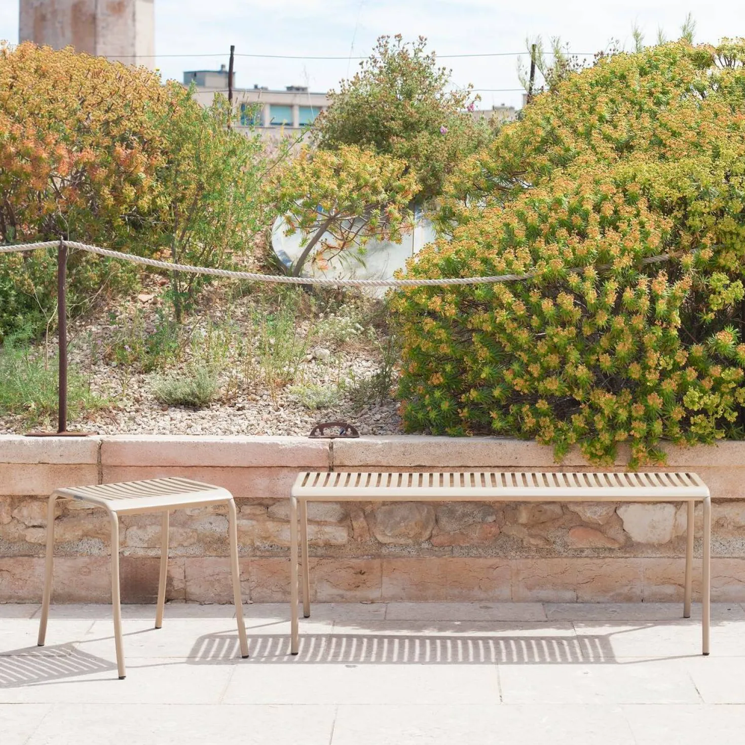 TOLIX Banc lames Patio