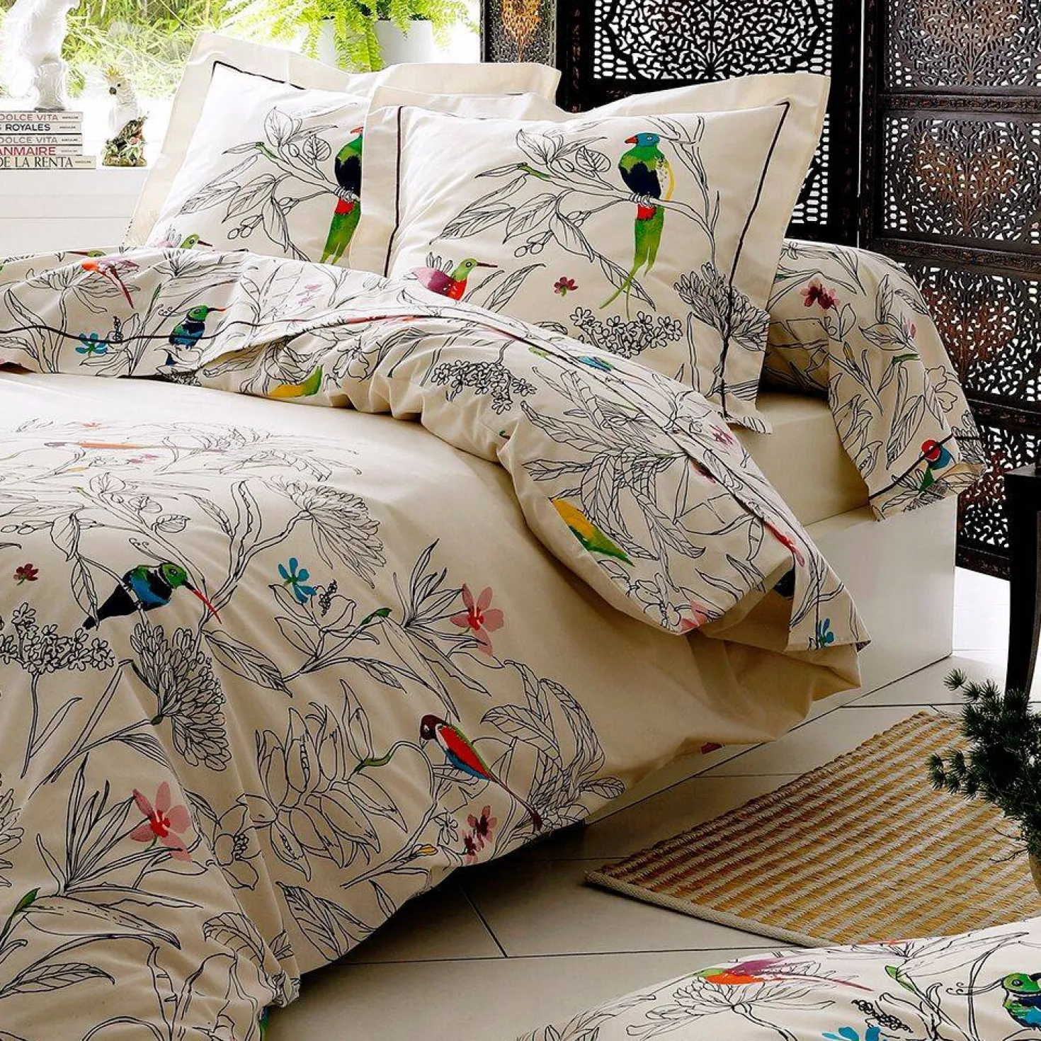 TRADILINGE Housse de couette coton brut Amazonia
