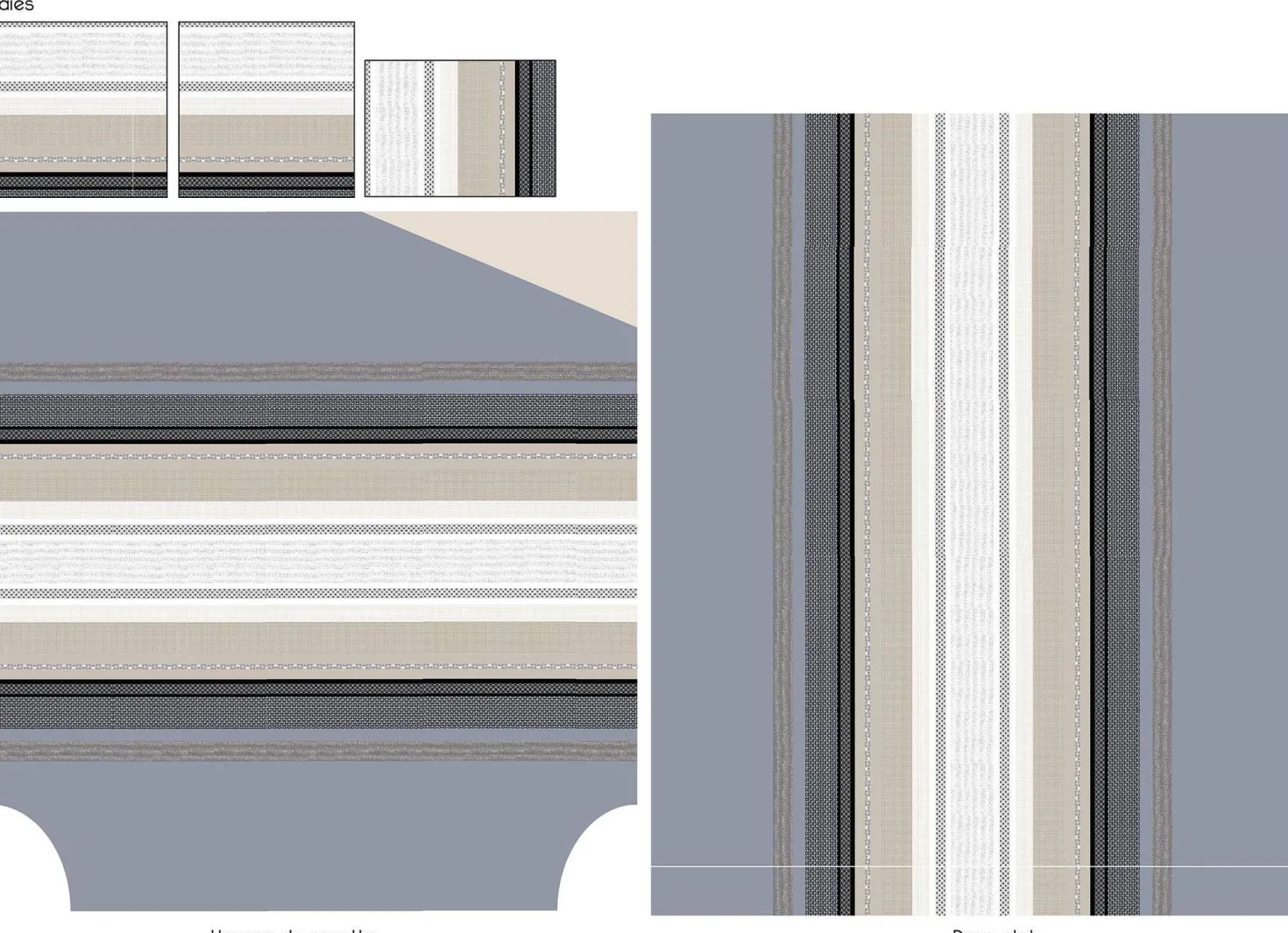TRADILINGE Housse de couette percale Marlow Acier