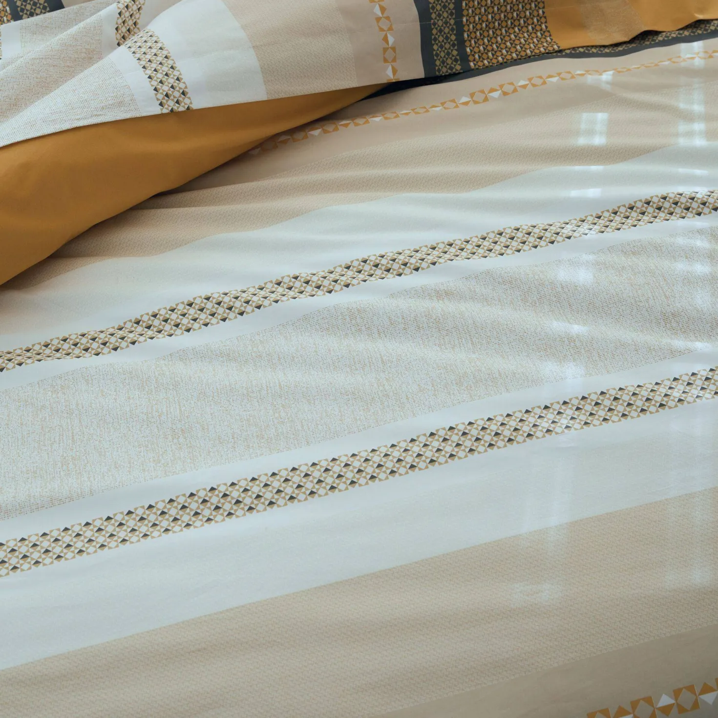 TRADILINGE Housse de couette percale Marlow Miel