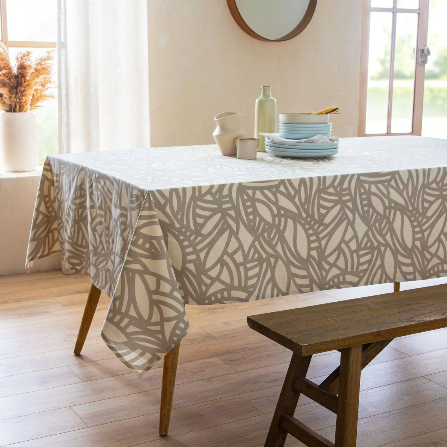 TRADILINGE Nappe enduite coton Eva