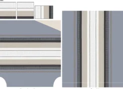 TRADILINGE Taie d'oreiller percale Marlow Acier