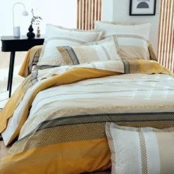 TRADILINGE Taie d'oreiller percale Marlow Miel