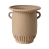 Vase antique céramique déco beige 23 cm Sioren