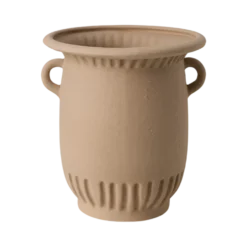 Vase antique céramique déco beige 23 cm Sioren
