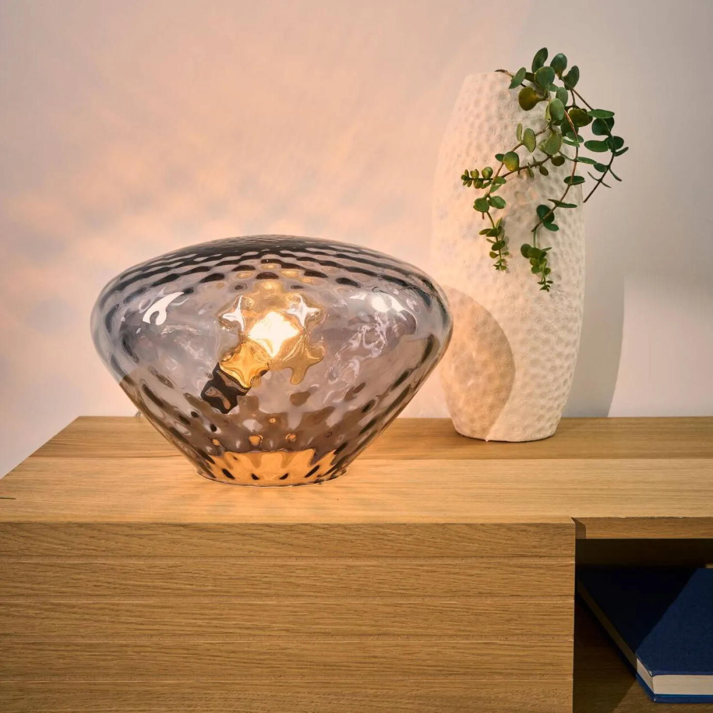 Vase céramique déco martelé 37 cm Solène