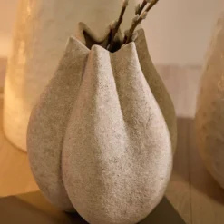 Vase céramique déco organique 28 cm Sienne