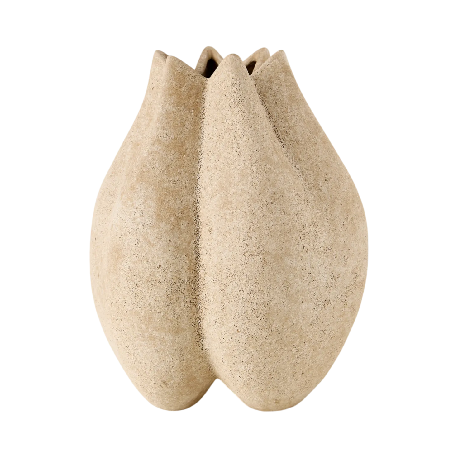 Vase céramique déco organique 28 cm Sienne