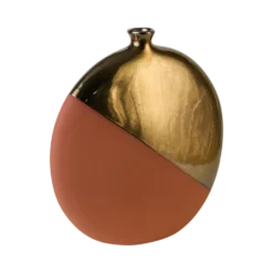 Vase céramique déco plat rond 31 cm Stellan