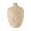 Vase céramique déco texturé beige 27 cm Siméon