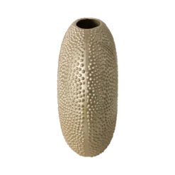 Vase céramique déco texturé doré 35 cm Sila