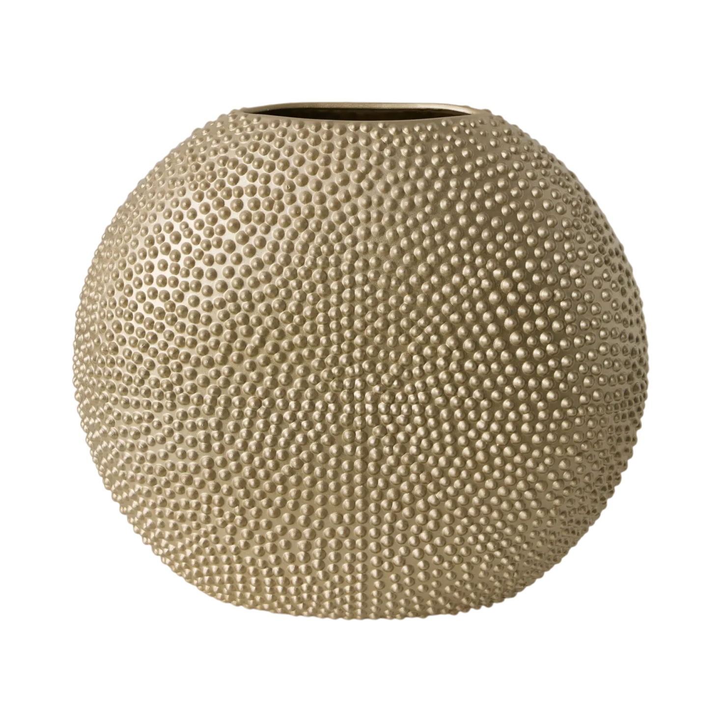 Vase céramique déco texturé doré 35 cm Sila