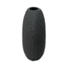 Vase céramique déco texturé noir 27 cm Sila